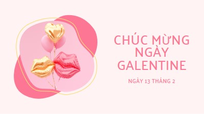 Chúc mừng ngày Valentine, gal white organic-simple