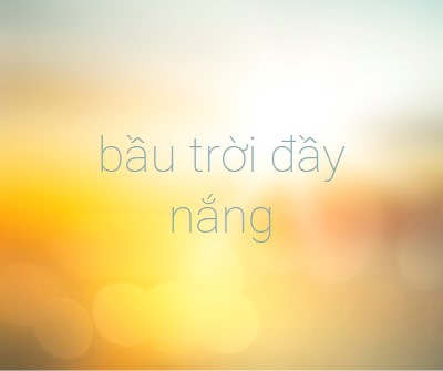 Bầu trời đầy nắng yellow modern-simple