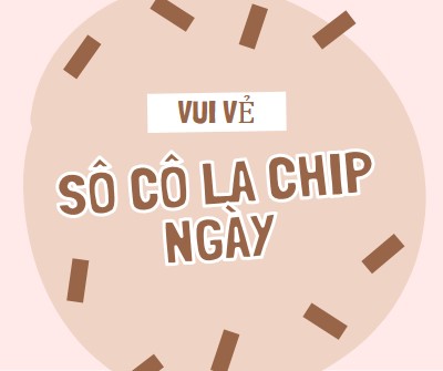 Chúc mừng ngày Sôcôla brown organic-simple