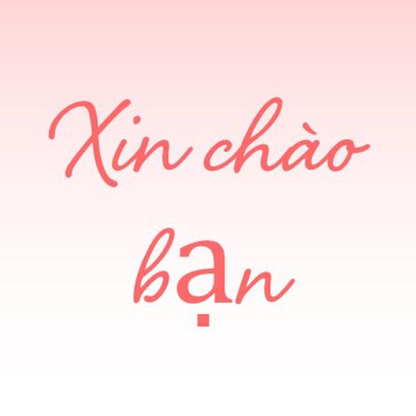 Xin chào pink modern-simple