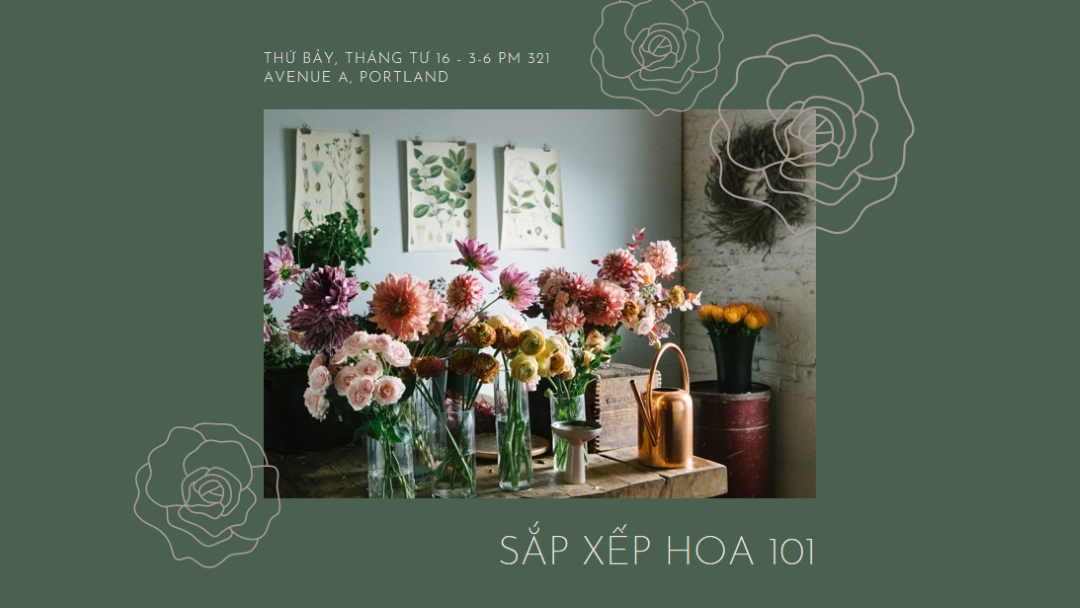 Điện hoa green organic-simple
