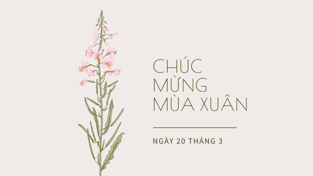 Chúc mừng mùa xuân white vintage-botanical