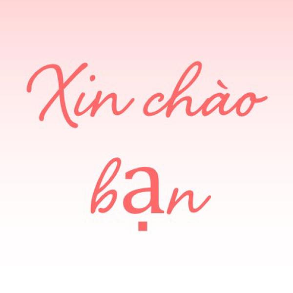 Xin chào pink modern-simple