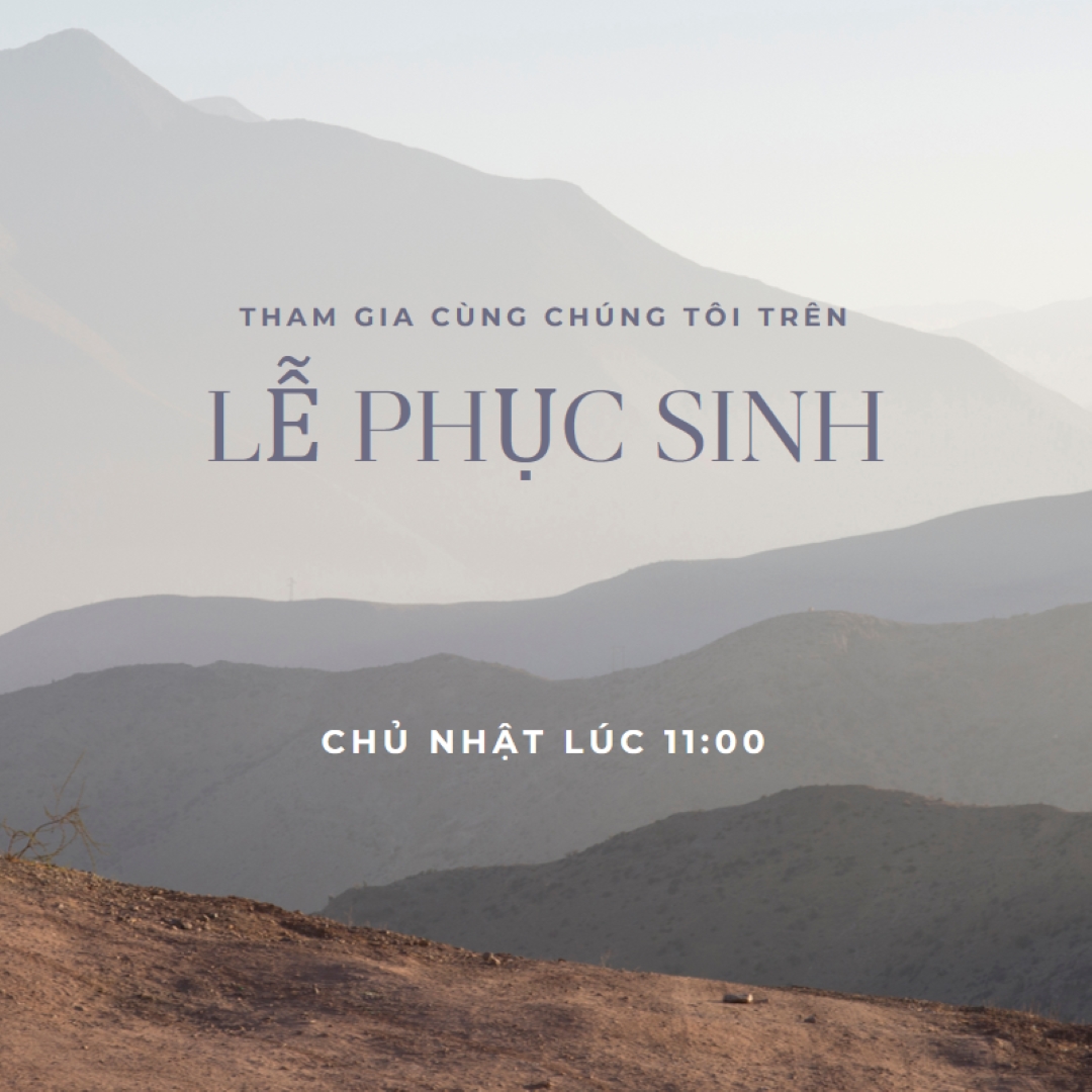 Hãy cùng chúng tôi vào Chủ Nhật Phục Sinh gray modern-simple