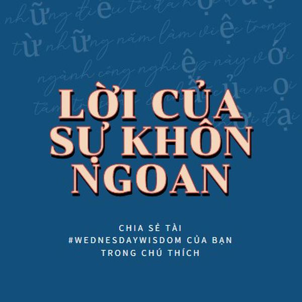 Word để khôn ngoan blue modern-simple