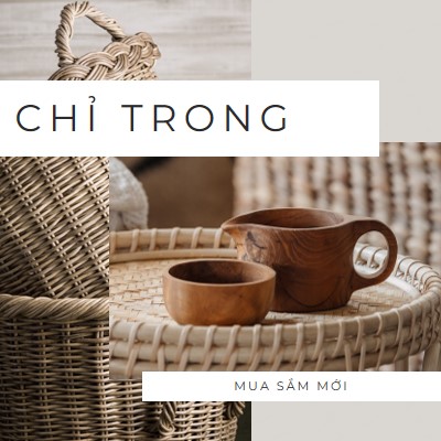 Cửa hàng Wicker brown organic-simple