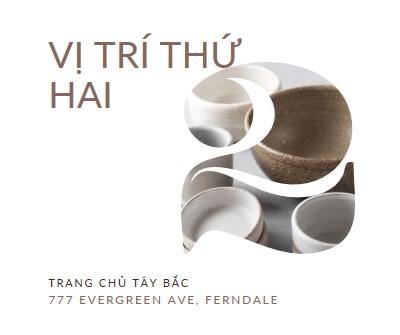 Vị trí thứ hai đang mở white modern-simple