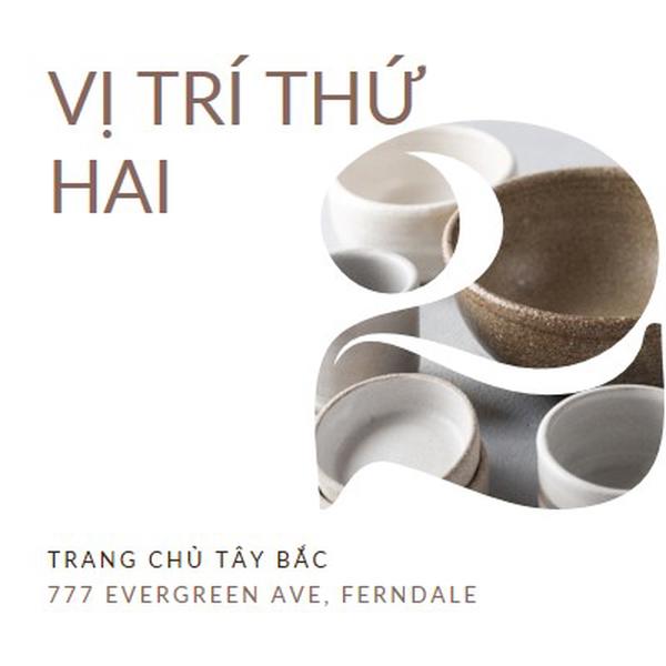 Vị trí thứ hai đang mở white modern-simple