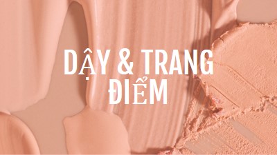 Thức dậy & trang điểm pink modern-simple