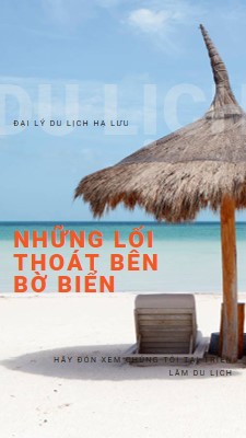 Bờ biển thoát blue modern-bold