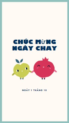 Chúc mừng Ngày Chay white whimsical-line