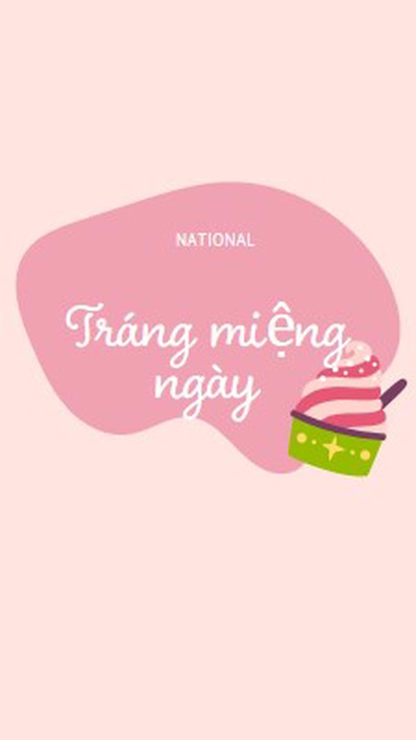 Tươi nướng vui vẻ pink whimsical-line