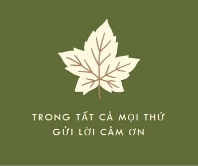 Thái độ biết ơn green modern-simple