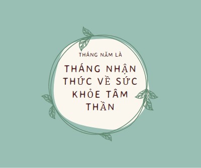 Tôn trọng nhận thức về sức khỏe tâm thần green organic-simple