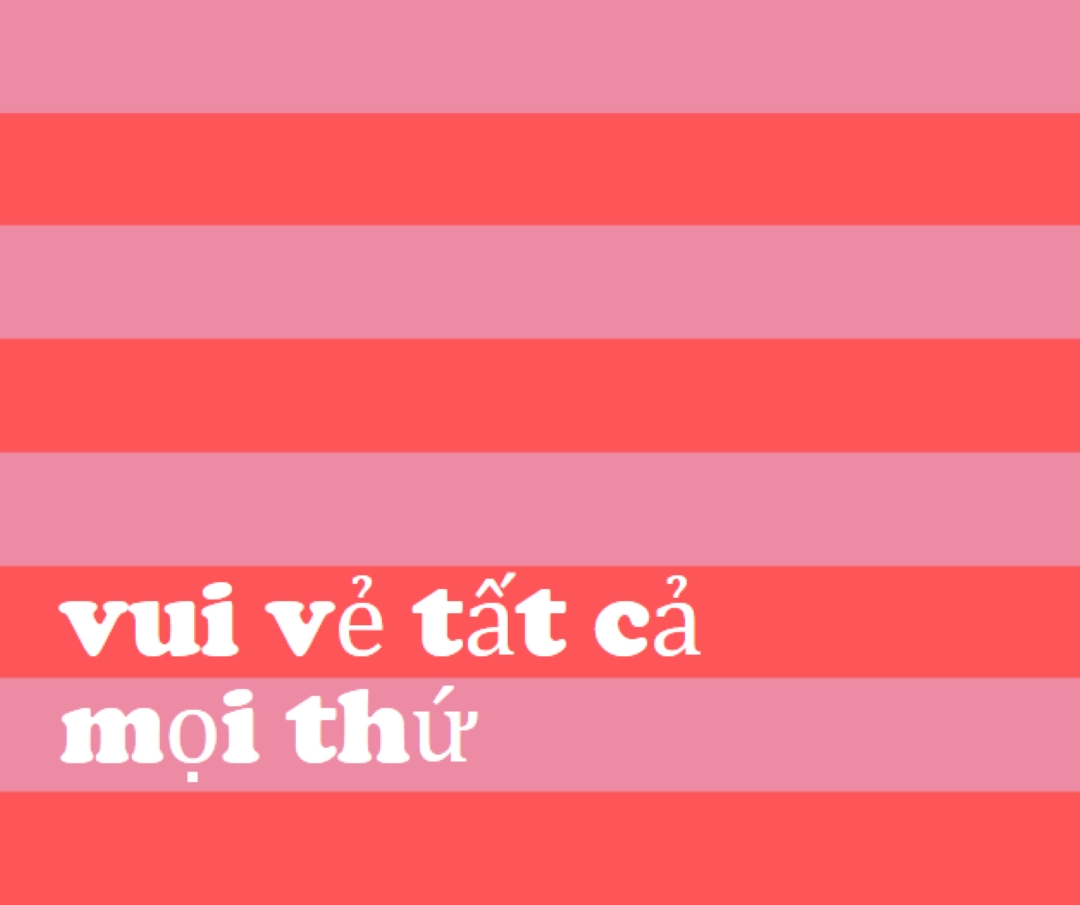 Mọi thứ đều vui vẻ pink modern-bold