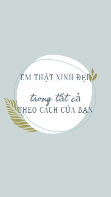 Đẹp theo mọi cách của bạn blue organic-simple