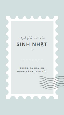 Sinh nhật tuyệt vời blue modern-simple