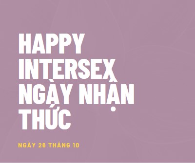 Happy Intersex Ngày Nhận thức purple modern-bold