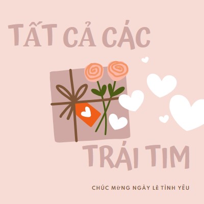 Tất cả trái tim pink whimsical-color-block