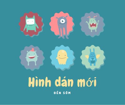 Các hình dán mới sắp ra mắt blue whimsical-color-block