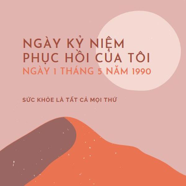 Kỷ niệm ngày phục hồi của tôi pink organic-boho