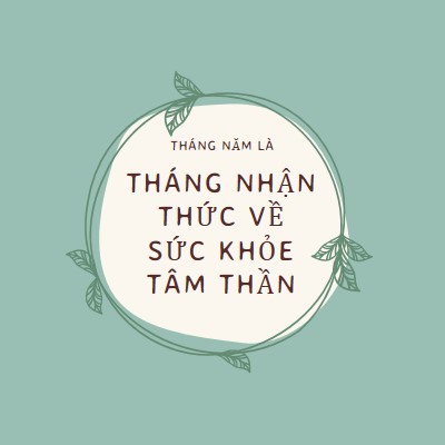 Tôn trọng nhận thức về sức khỏe tâm thần green organic-simple