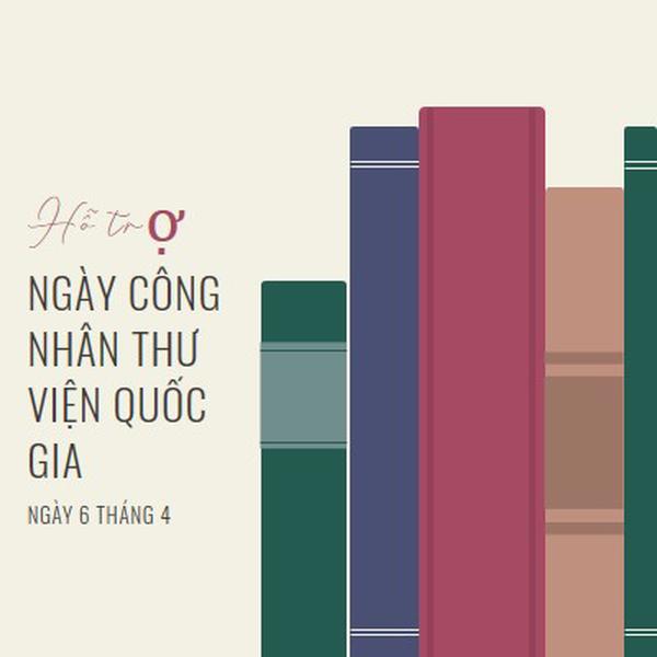 Hỗ trợ nhân viên thư viện green modern-simple