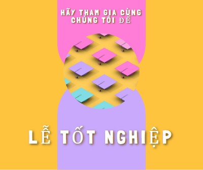 Tham gia lễ tốt nghiệp yellow whimsical-color-block