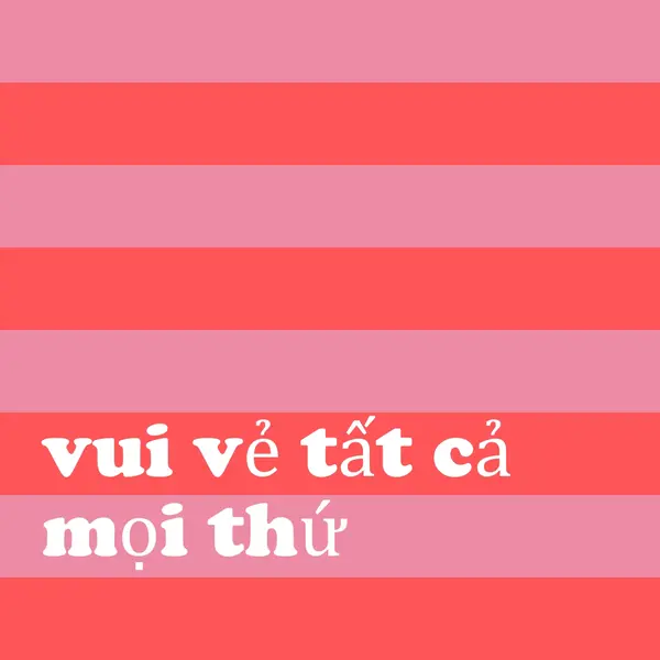 Mọi thứ đều vui vẻ pink modern-bold