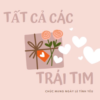 Tất cả trái tim pink whimsical-color-block