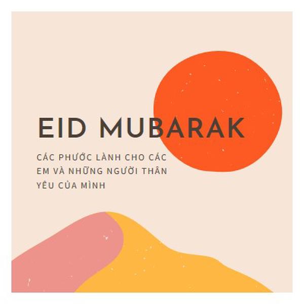 Eid phước lành pink organic-simple