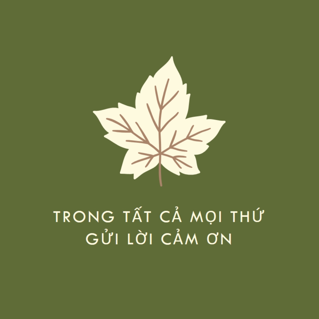 Thái độ biết ơn green modern-simple