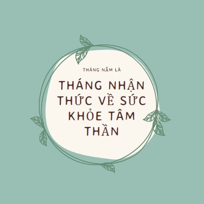 Tôn trọng nhận thức về sức khỏe tâm thần green organic-simple