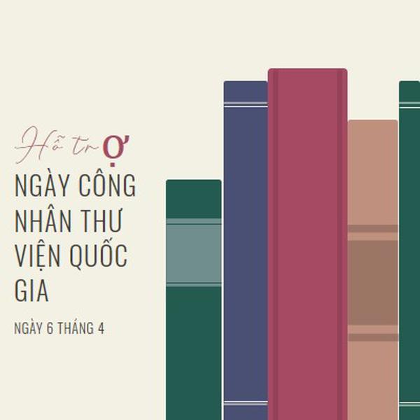 Hỗ trợ nhân viên thư viện green modern-simple