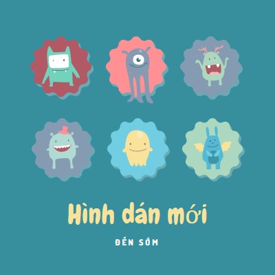 Các hình dán mới sắp ra mắt blue whimsical-color-block