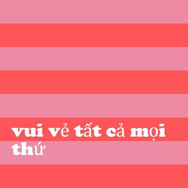 Mọi thứ đều vui vẻ pink modern-bold