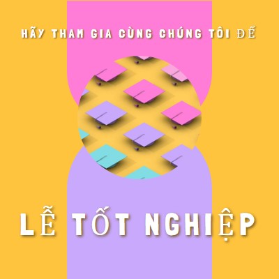 Tham gia lễ tốt nghiệp yellow whimsical-color-block