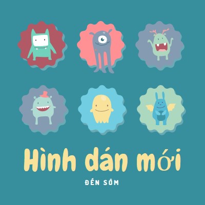 Các hình dán mới sắp ra mắt blue whimsical-color-block