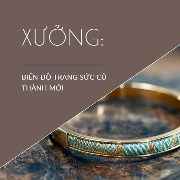 Xưởng trang sức brown organic-simple