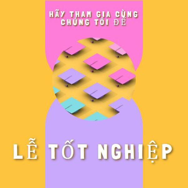 Tham gia lễ tốt nghiệp yellow whimsical-color-block