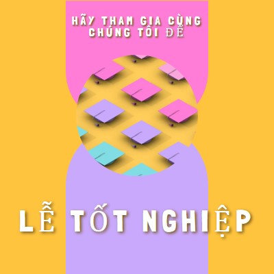 Tham gia lễ tốt nghiệp yellow whimsical-color-block