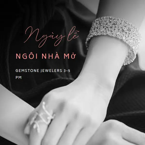 Ngày lễ mở cửa black modern-simple
