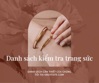 Danh sách kiểm tra trang sức pink organic-boho