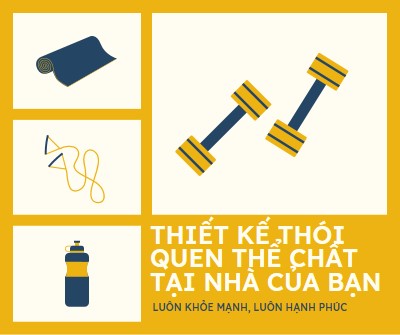 Khỏe mạnh và hạnh phúc yellow modern-bold