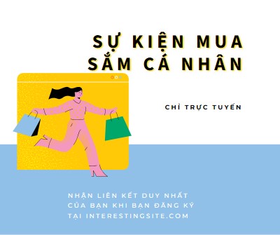 Quảng cáo cá nhân blue modern-simple