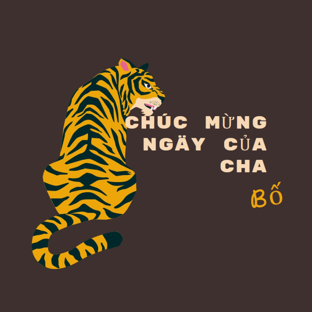Chúc mừng ngày của cha, bố brown whimsical-color-block