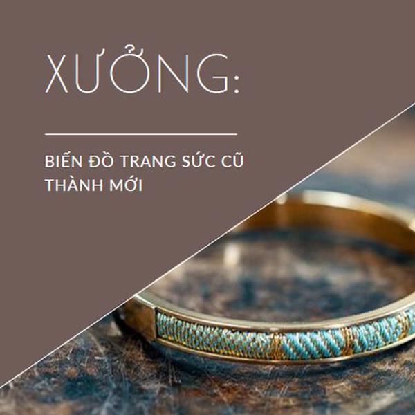 Xưởng trang sức brown organic-simple