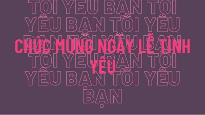 Anh yêu em, ngày lễ tình yêu purple modern-bold