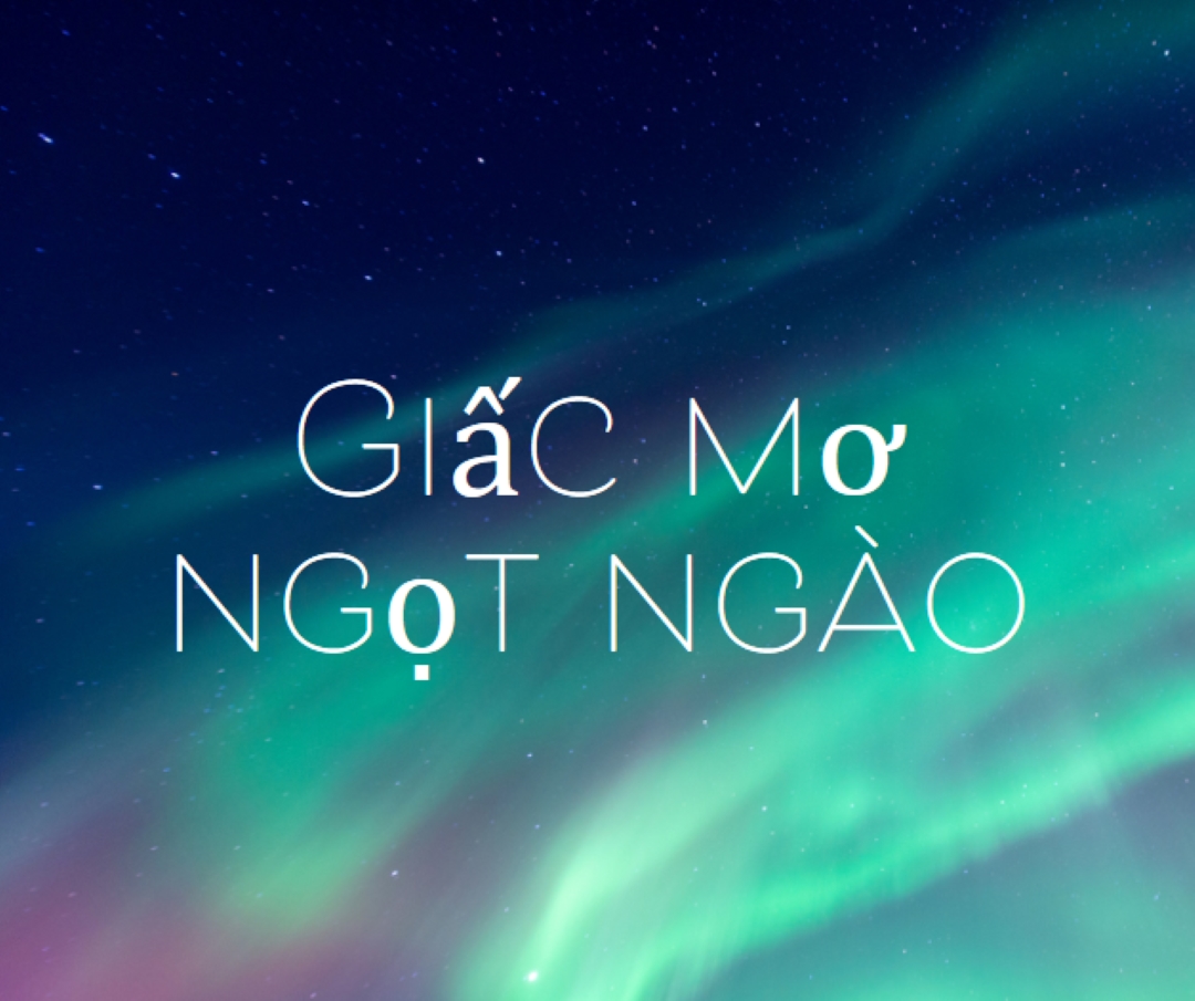 Bầu trời đêm trong mơ ngọt ngào blue modern-simple