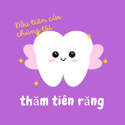 Thăm tiên răng purple whimsical-color-block